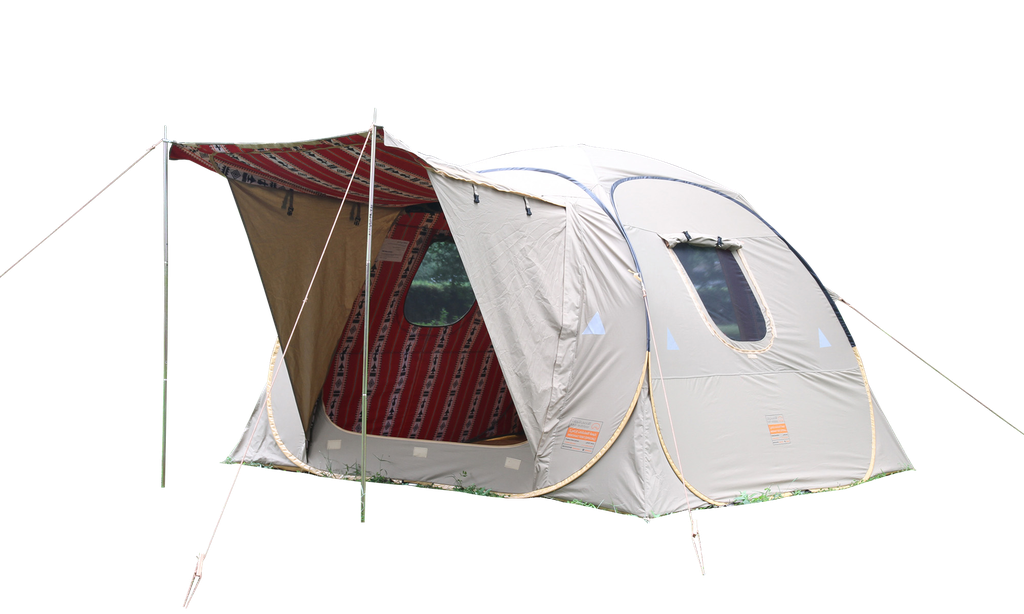 AL-MAKSHAT SPECIAL TENT BEIG/RED FROM AL KADI SIZE 3*3*2 M