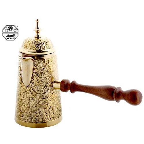 Turkish coffee pot, Indian Copper with Cover from Alsaif #7711