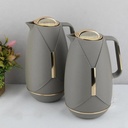 Deva Thermos 2 pcs set of 1 Liter from Alsaif Dark Grey & Gold #k191615-2MDSGG