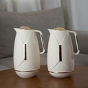 Deva Thermos 2 pcs set of 1 Liter from Alsaif Light Grey & Gold #k191615-2MLSGG