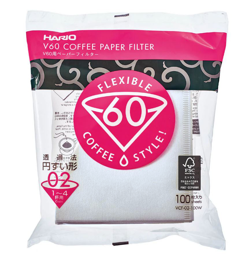 V60 FILTER PAPER HARIO 100 ps