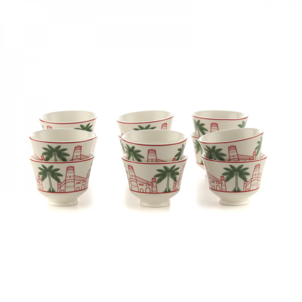Set of 12 pcs set Coffee Cups karam Large from Alsaif #K692247-L