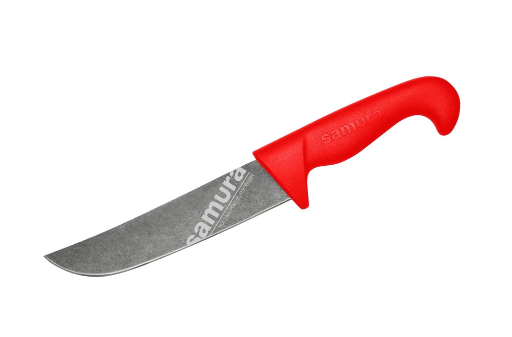 Samura SULTAN PRO Stonewash Chef knife 6.5"/166 mm, RED Handle #SUP-0085BR