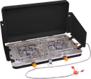 F22 DOUBLE BURNER TURBO STOVE FROM ALHOR