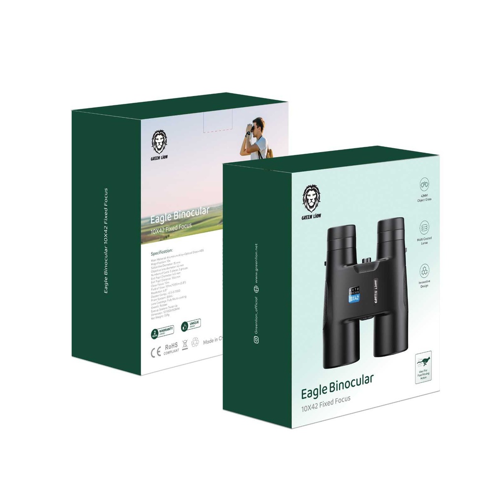 Green Lion Eagle Binocular 10x42 mm #GNEBINOC10XBK