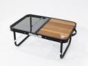 ALHOR WOODEN FOLDABLE CAMPING TABLE WITH NET