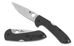 [06294] Spyderco Siren Sprint Run Folding Knife CPM-S90V Satin Plain Blade, Carbon Fiber Handles #C247CFP
