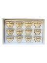 Albadia Small Golden Coffee Cup Set #K692223/G/3