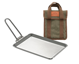 [06611] Stainless Steel Extra-Thick Grill/Griddle Plate with Storage Bag #DO-21