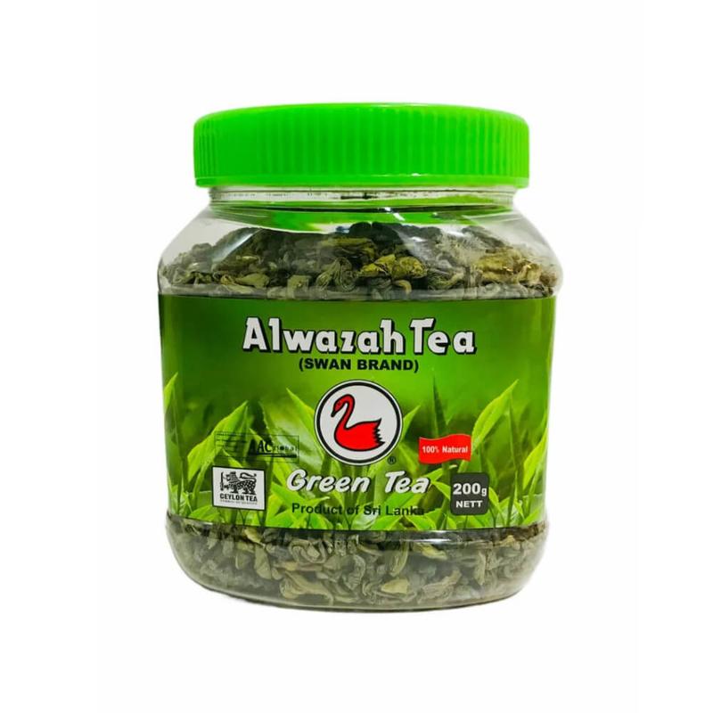Alwazah Green Tea Plastic Can 200 gm