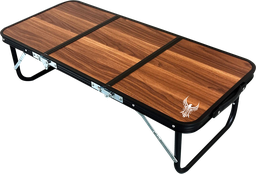 [07211] طاولة الحر للرحلات قابلة للطي 3 شرائح - لون خشبي