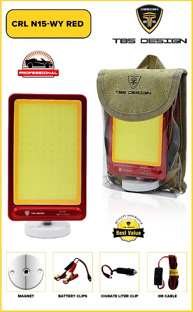 شريحة إضاءة قاعدة مغناطيس CRL-N15 RED