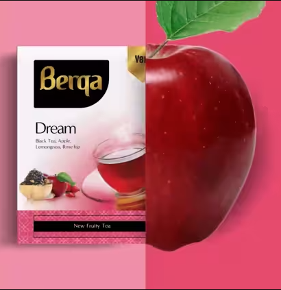Berqa Flavoured Apple Tea Bag with Envelope 24pcs 