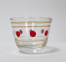 [07252] Coffee Cups Set of 12 Pcs Kuwaiti pattern #H2-12-H (Red)