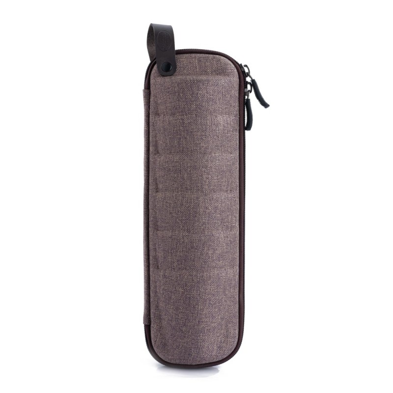 BAG WITH TEA CUPS SET OF 6 PCS LIGHT BROWN FROM AL-RIMAYA #22-3200