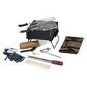 OUTDOOR BBQ GRILL & SET OF BBQ TOOLS 12 PCS FROM ALRIMAYA #22-4115