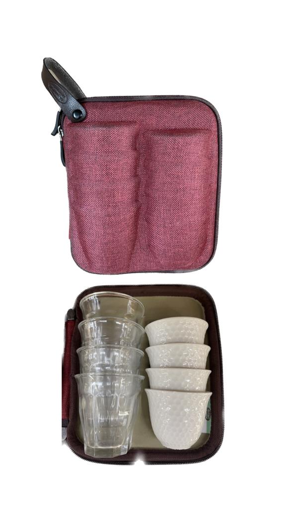 Set of 8 pcs , 4 Coffee Cups & 4 Tea Cups With Color Bag #22-415/6