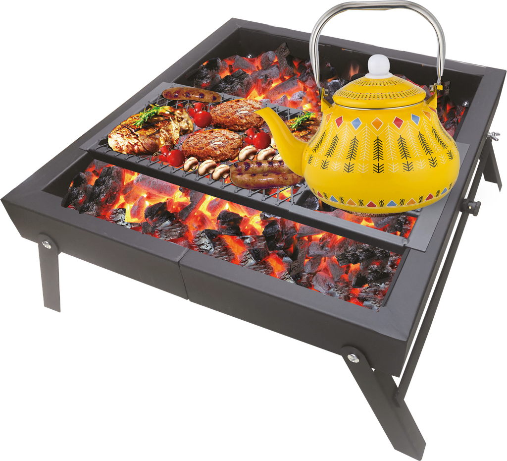 ALHOR WONDERFUL FOLDABLE FIREPIT MEDIUM SIZE 70*50*21CM WITH BAG