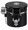 ALHOR COFFEE CANISTER WITH MEASURING SPOON