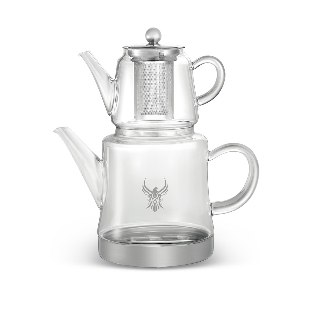 ALHOR GLASS SAMOWER TEA POT