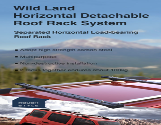 WILD LAND HORIZONTAL DETECHABLE ROOF RACK SYSTEM