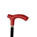 WALKING STICK RED CRUTCH GENUINE LEATHER #OR4901-2003