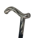 WALKING STICK - STRIPED CRUTCH METAL #B2040