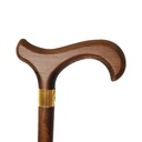 WOOD WALKING STICK - BROWN DERBY #B156