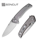 SENCUT Serene Flipper & Button Lock & Thumb Stud Knife Aluminum Handle #S21022B-3