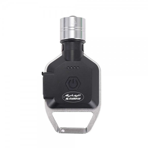RECHARGEABLE CAP LIGHT - BLACK + SILVER FROM ALRIMAYA #11-826