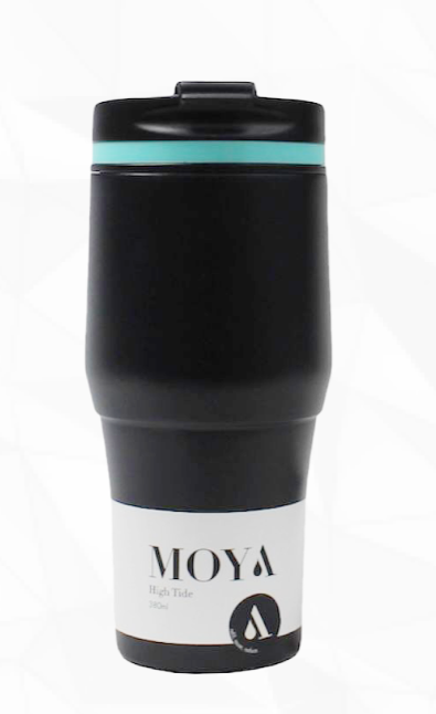 Moya "High Tide" 380ml Travel Coffee Mug Blue/Black #HV124-TB19