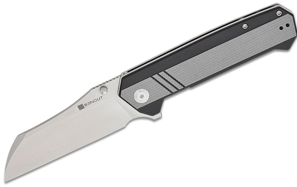 SENCUT Draxor Gray / Black G10 Handle Satin Finished 9Cr18MoV Blade #S24035-3