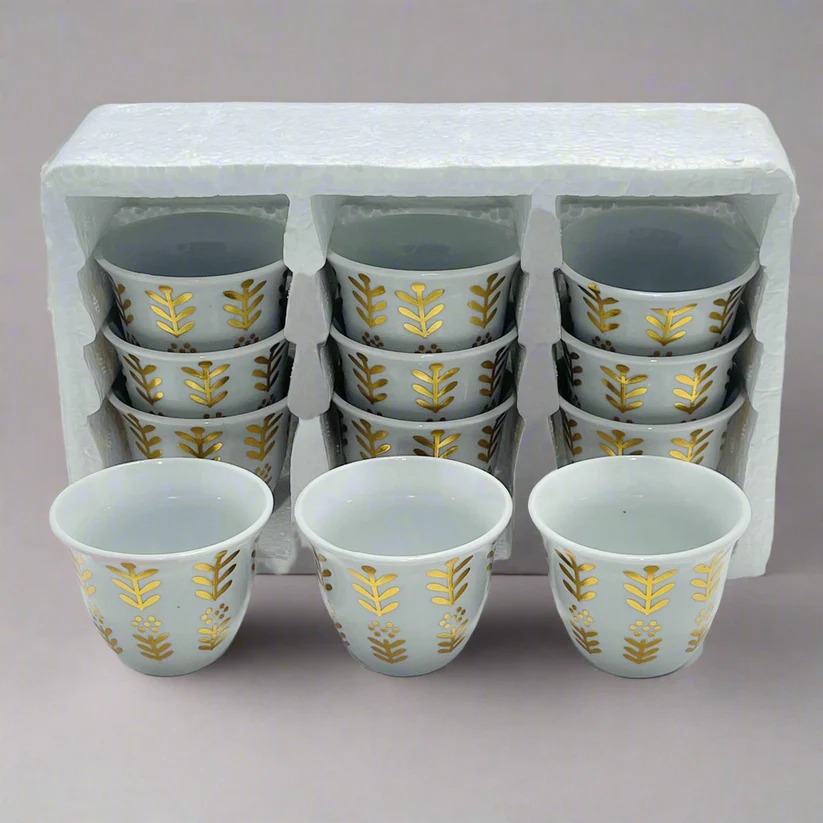 Arabic Coffee Cup Set of 12 pc #CC080G