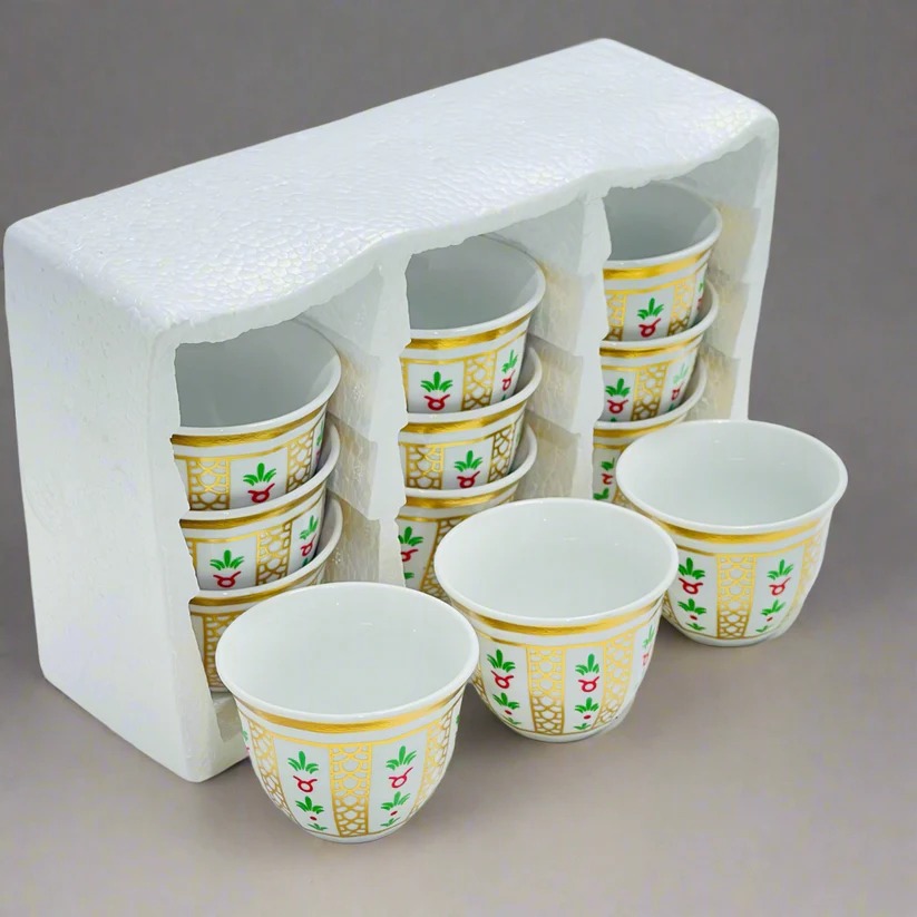 Arabic Coffee Cup Set of 12 pc #CW80R3