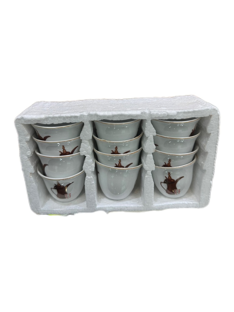 Arabic Coffee Cup Set of 12 pc #CW80K1