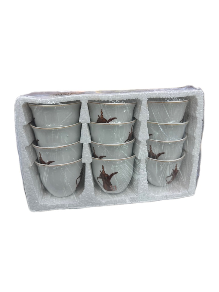 Arabic Coffee Cup Set of 12 pc #CW120K1