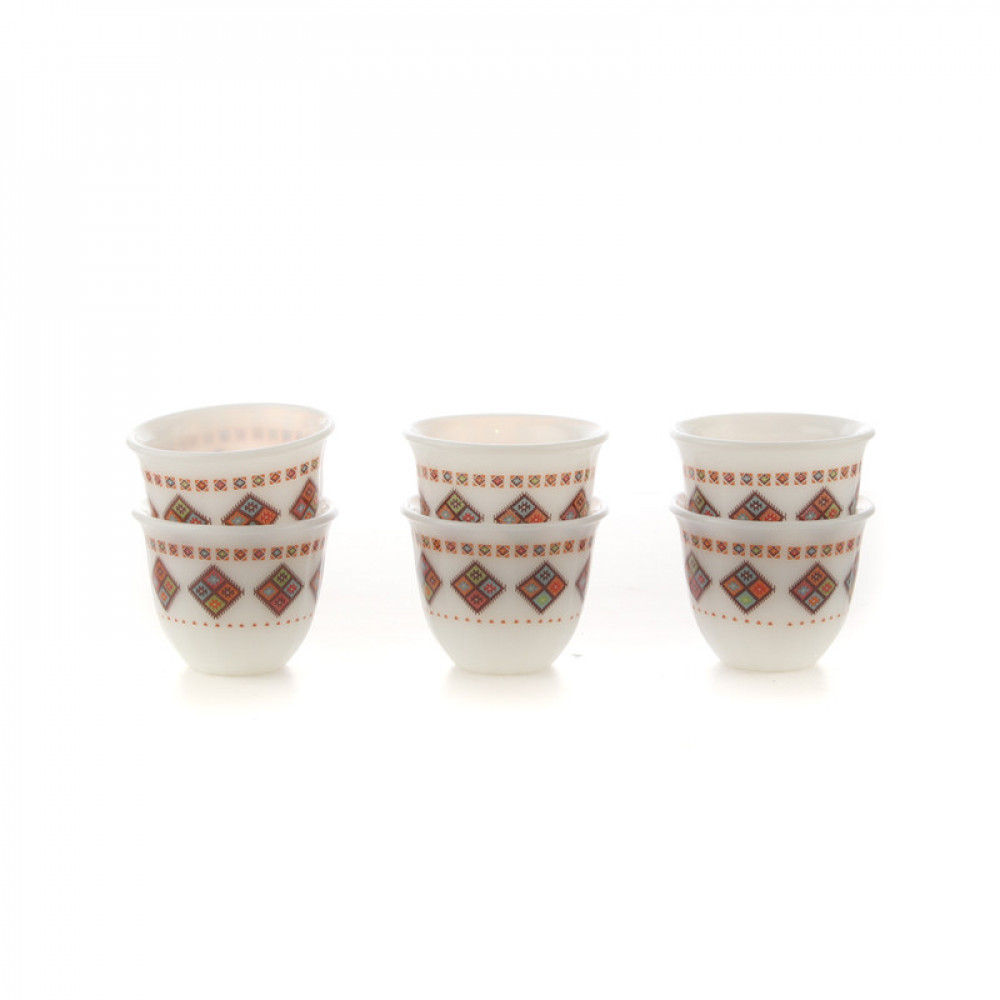 Set of 12 pcs Coffee Cups Alkaif Almarkaz Small from Alsaif #K65174/1/S