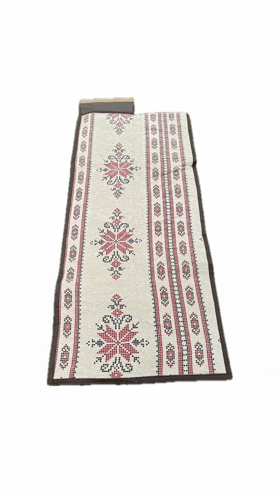 مدة مبطنة 85*200 نقشة البيان قماش مصري احمر #MADA-02-054