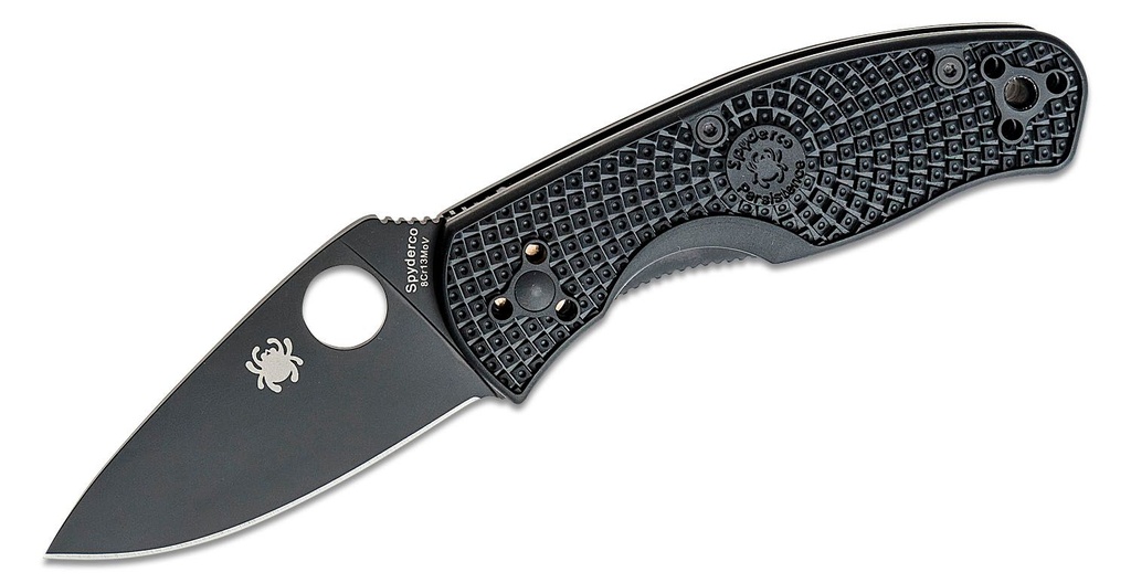 Spyderco Persistence Lightweight Black FRN Handles, Liner Lock #C136PBBK