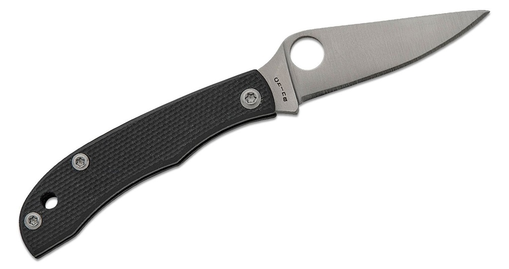 Spyderco HoneyBee Micro-Size Slipjoint Black G10 Handles #C137GBKP
