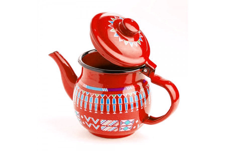 [02121] Red teapot 0.7 L 22-3096
