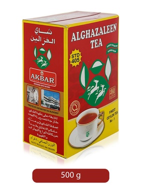 شاي الغزالين علبة كرتونية احمر 500 جرام
