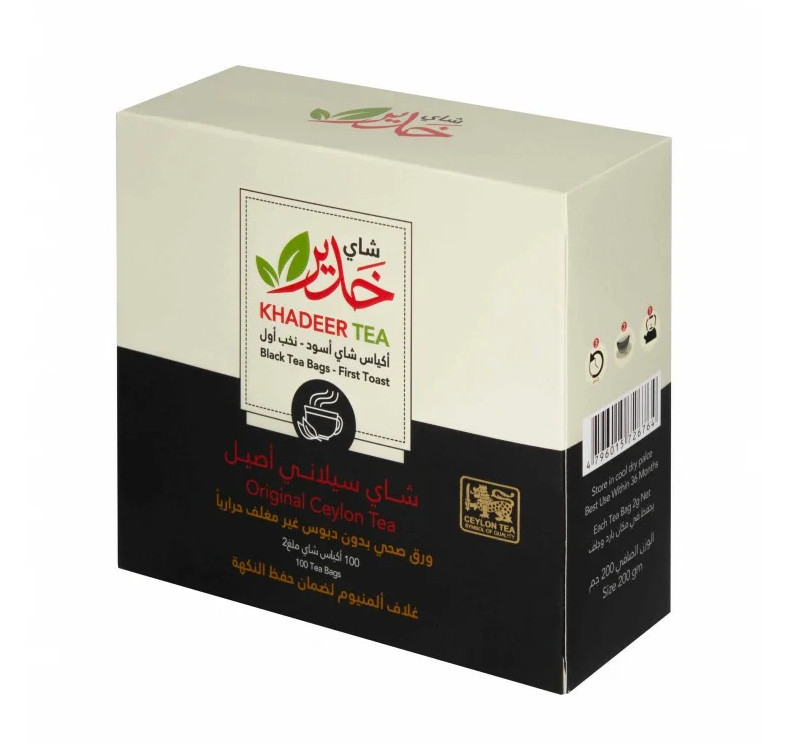 [03095] KHADEER TEA BAGS 100*2gm