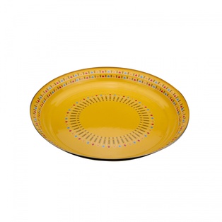 صحن القط العسيري أصفر 20 سم #SNC-0252Y-20CM
