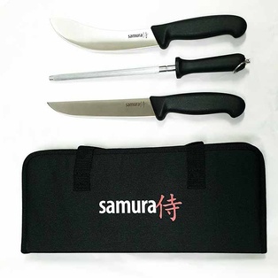 طقم سكاكين سامورا 2 سكين مع  مسن و شنطة #SBU-0230