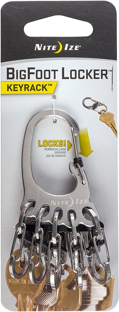 [03135] Nite Ize BigFoot Locker™ KeyRack™ Stainless Steel - Stainless KLKBF-11-R6