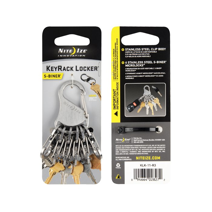 [03152] Nite Ize KeyRack Locker® Steel - S-Biner® KLK-11-R3