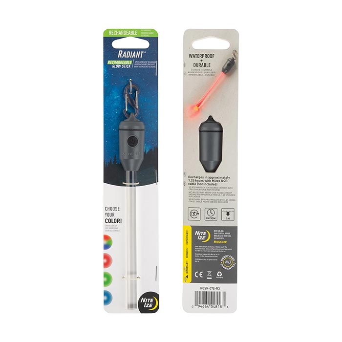 [03159] Nite Ize Radiant Rechargeable LED Glow Stick - Disc-O Select ***Disc*** RGSR-07S-R3