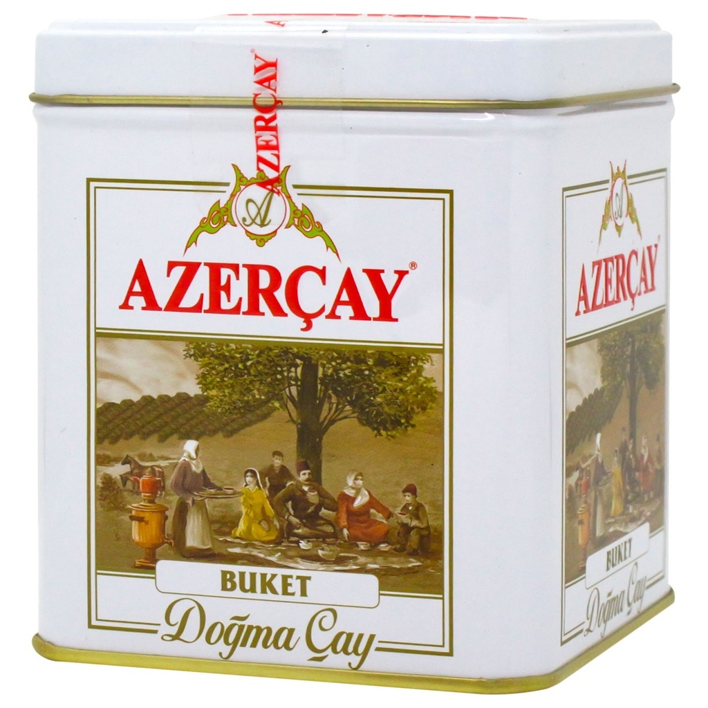 [02907] شاي اذربيجاني بوكت علبة حديد 250جرام