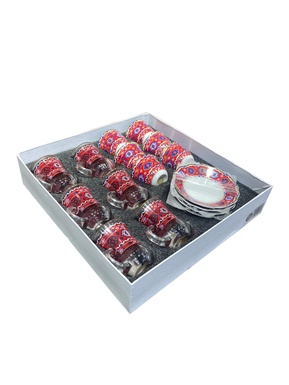 Red Cup Set of 6 Pieces Omega O-TCS18/1RD